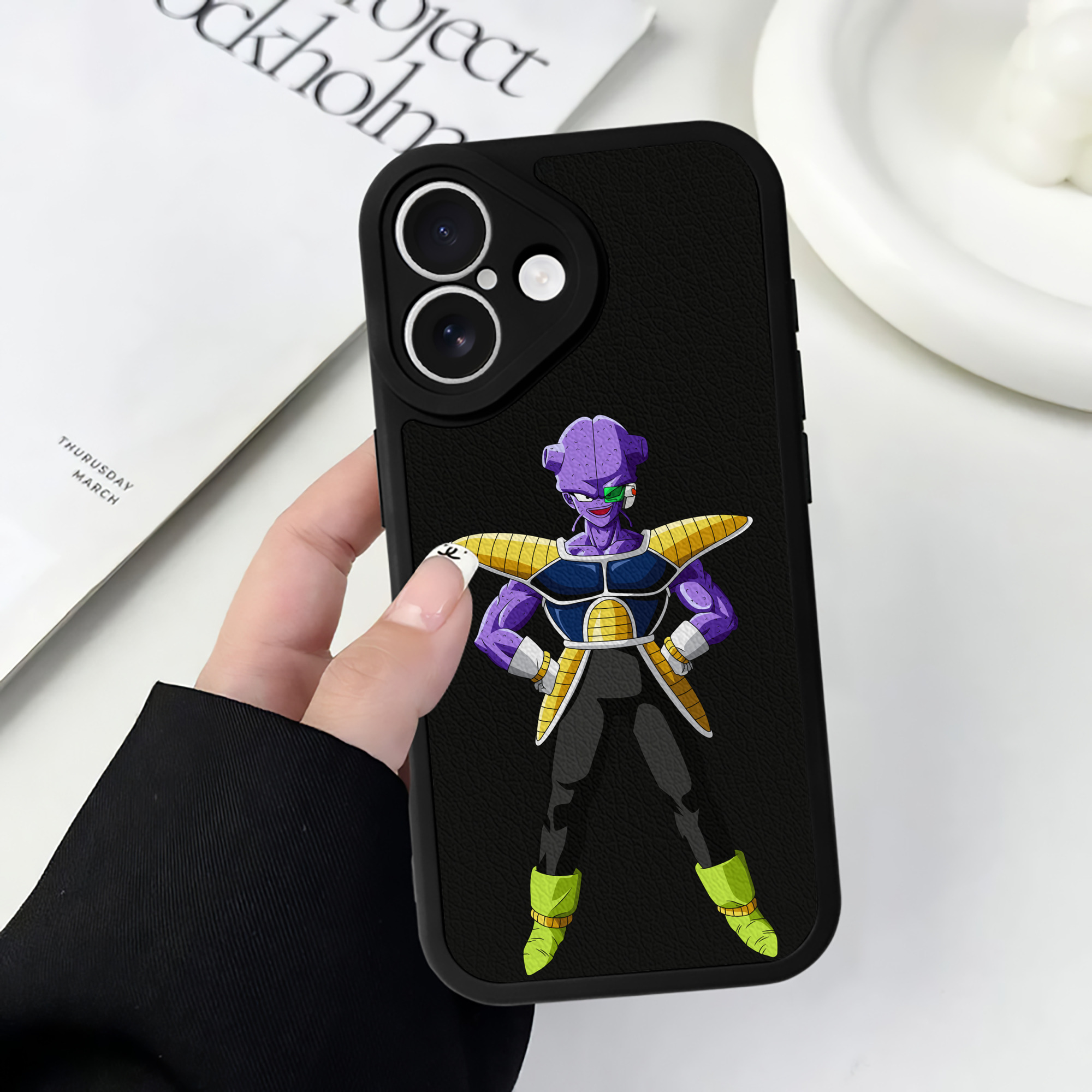 （画像用） ドラゴンボール DRAGON BALL 【iPhone 16シリーズ対応】シリコンスマホケース（レザー調） 材質：シリコン